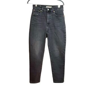 Levi’s Premium Black High-rise Boyfriend Jeans Denim Women’s Size 26X27